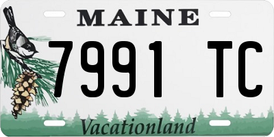 ME license plate 7991TC