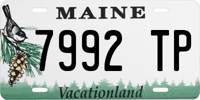 ME license plate 7992TP