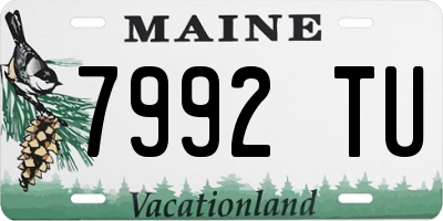 ME license plate 7992TU