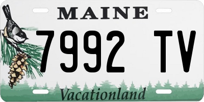 ME license plate 7992TV