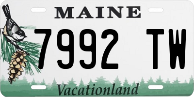 ME license plate 7992TW