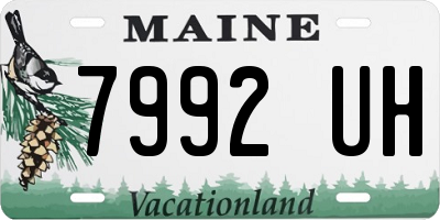 ME license plate 7992UH