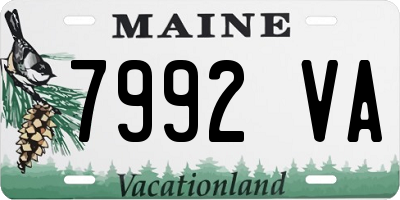 ME license plate 7992VA
