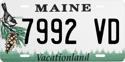 ME license plate 7992VD