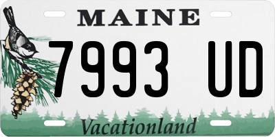 ME license plate 7993UD