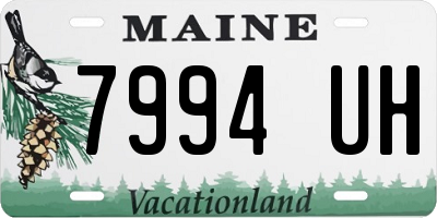 ME license plate 7994UH
