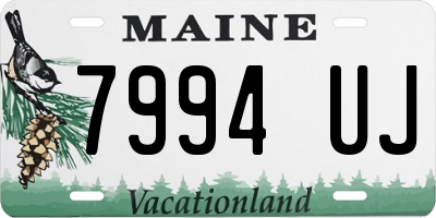 ME license plate 7994UJ