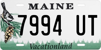 ME license plate 7994UT