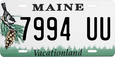 ME license plate 7994UU