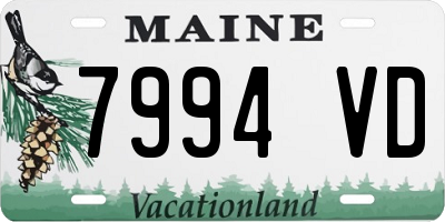 ME license plate 7994VD