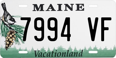 ME license plate 7994VF