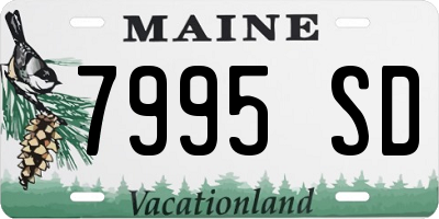 ME license plate 7995SD