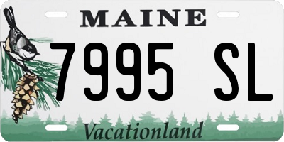 ME license plate 7995SL