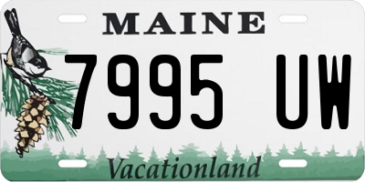 ME license plate 7995UW