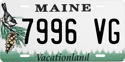 ME license plate 7996VG