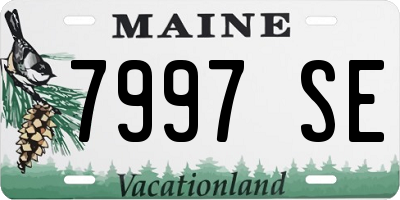 ME license plate 7997SE