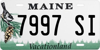 ME license plate 7997SI
