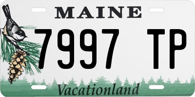 ME license plate 7997TP