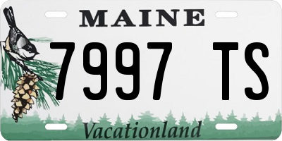 ME license plate 7997TS