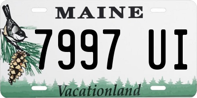ME license plate 7997UI