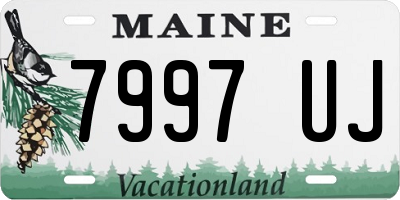 ME license plate 7997UJ