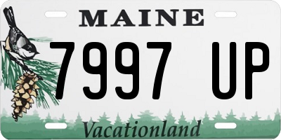 ME license plate 7997UP