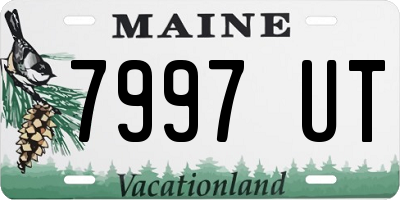 ME license plate 7997UT