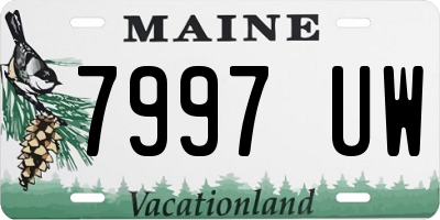 ME license plate 7997UW