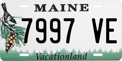 ME license plate 7997VE