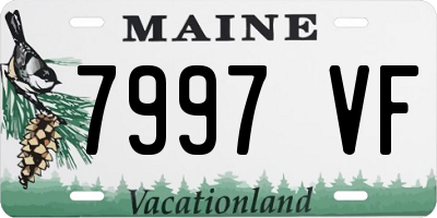 ME license plate 7997VF