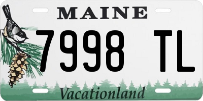 ME license plate 7998TL