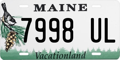 ME license plate 7998UL