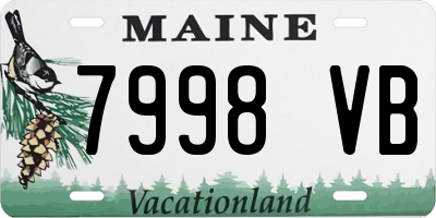 ME license plate 7998VB