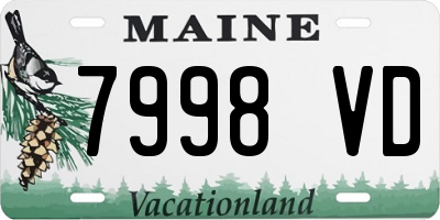 ME license plate 7998VD