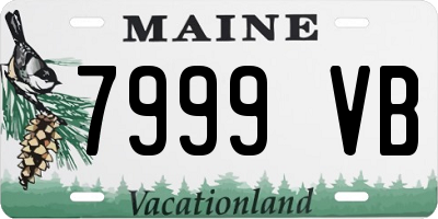 ME license plate 7999VB
