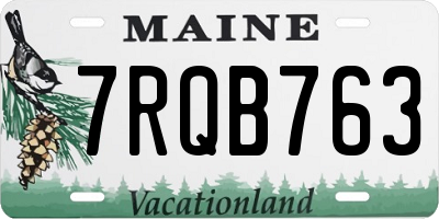 ME license plate 7RQB763