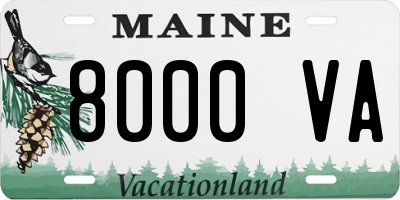 ME license plate 8000VA