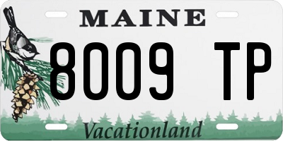 ME license plate 8009TP