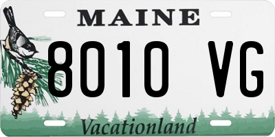 ME license plate 8010VG