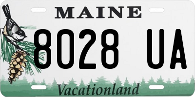 ME license plate 8028UA