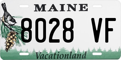 ME license plate 8028VF