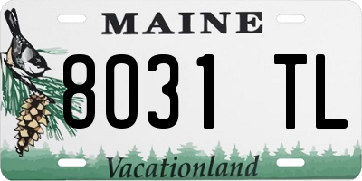 ME license plate 8031TL