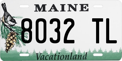 ME license plate 8032TL