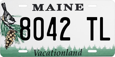 ME license plate 8042TL