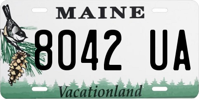 ME license plate 8042UA