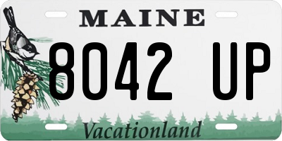 ME license plate 8042UP