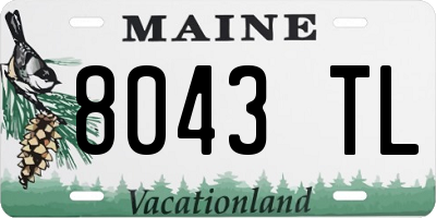 ME license plate 8043TL