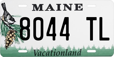 ME license plate 8044TL