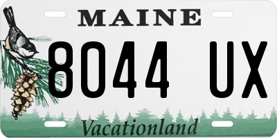 ME license plate 8044UX