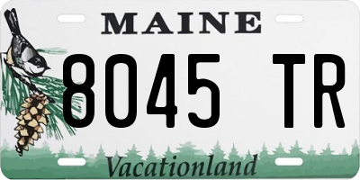 ME license plate 8045TR